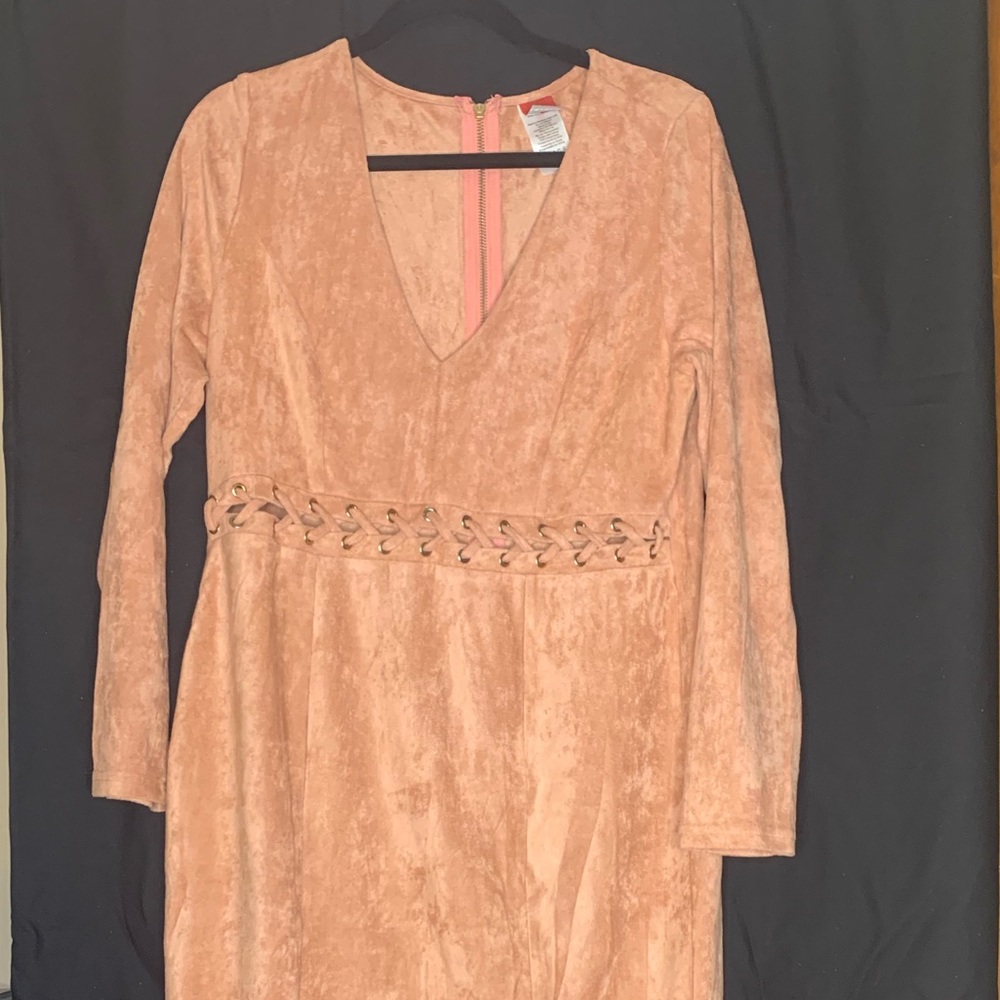Mini Velvet Material Dress